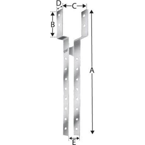 Firstlattenhalter TOL40-B | Simpson Strong-Tie | Pfettenanker für Dachlatten
