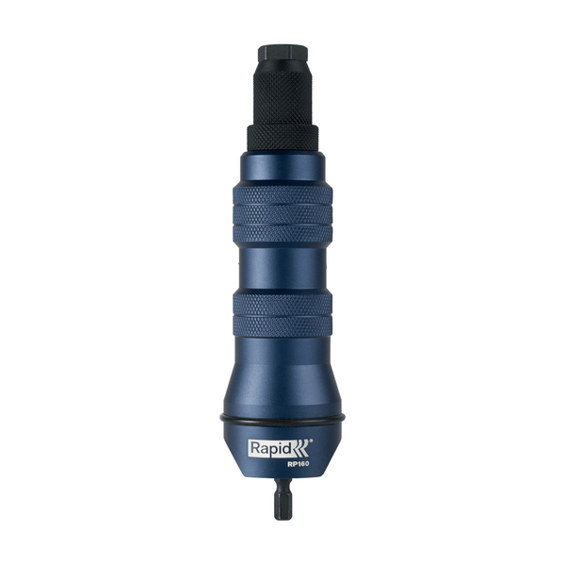 Rapid RP160 Nietmutternaufsatz für Akkuschrauber | M4, M5, M6, M8 | Schwarz-Blau