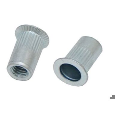 RS PRO Blindnietmutter Senkkopf, Stahl verzinkt, offenes Ende, glatt, Bohrung Ø 13 mm, Klemmbereich 2–5 mm