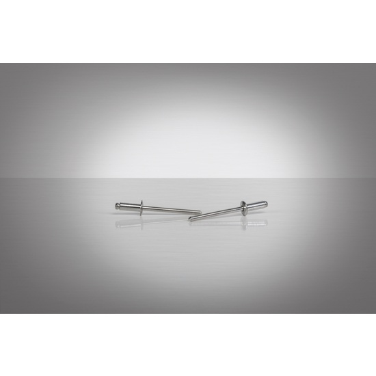 GESIPA Blindniete Alu/Stahl Großkopf 4 x 8 mm, Kopf Ø 12 mm