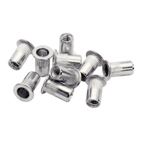 Rapid 5000670 Einnietmutter M3, Stahl verchromt, 3 mm, für RP110