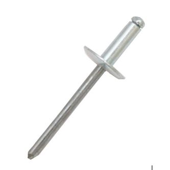 RS PRO Blindniet mit Großflansch | Ø 3,2 mm x 10 mm | Aluminium mit Stahldorn | DIN 7337