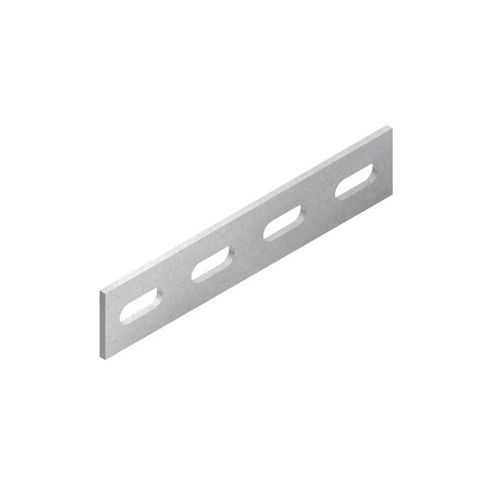 Flachverbinder für U-Profil mit Schrauben VB50E5 | Edelstahl rostfrei, 180°, 4 Löcher pro Seite