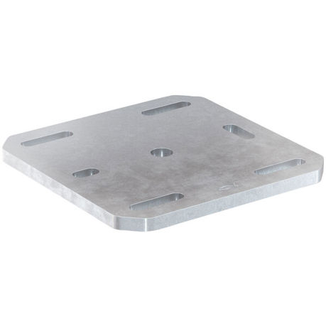 fischer Grundplatte FMSF BP S – 230 x 230 x 12 mm, feuerverzinkt, VdS-zugelassen