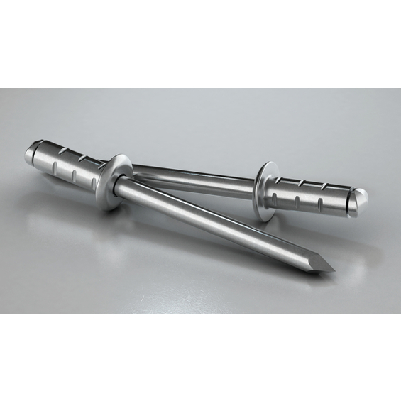GESIPA PolyGrip Blindniete Alu/Stahl Großkopf 4,8 x 17 mm, Kopf Ø 16 mm