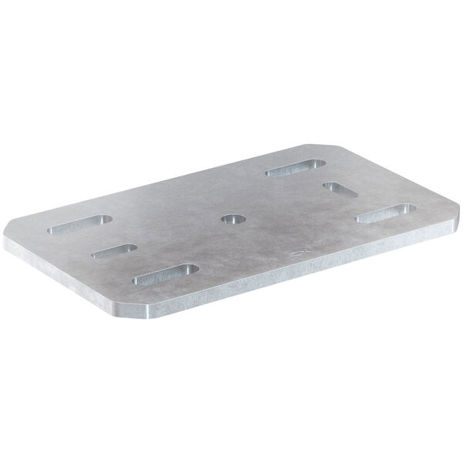 fischer Grundplatte FMSF BP M – feuerverzinkt, 330 x 200 x 12 mm, VdS-zugelassen