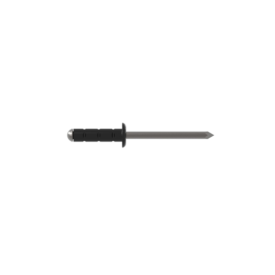 GESIPA PolyGrip Blindniete Alu/Niro 3,2 x 8 mm Flachrundkopf, RAL 9005 Tiefschwarz