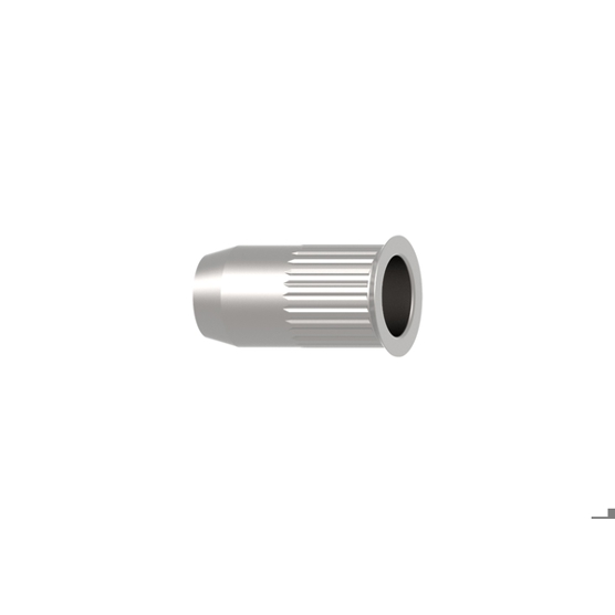 GESIPA Blindnietmuttern M6 Stahl gerändelt Kleinkopf, Ø 9 x 15,5 mm