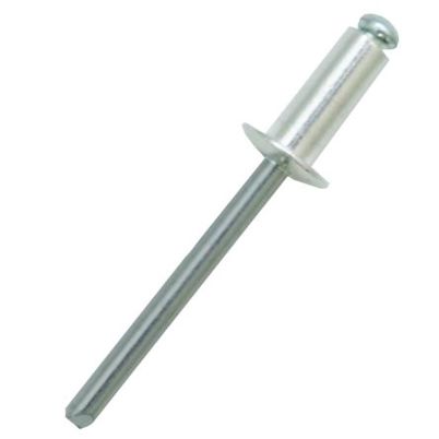 RS PRO Blindniet Aluminium/Stahl, Flachrundkopf, Ø 3 mm x 6 mm, DIN 7337, Bohrung 3,1 mm