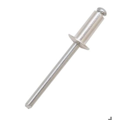 RS PRO Blindniet mit Kuppelkopf, Ø 4 mm x 10 mm, Stahl, DIN 7337