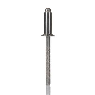 RS PRO Senkkopf-Blindniet abgedichtet, Edelstahl A2, Ø 4 mm x 10 mm, Klemmbereich 4–6 mm, DIN 7337