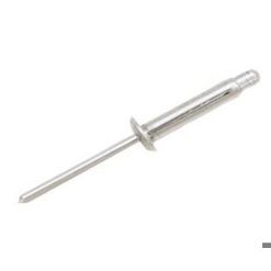 RS PRO Blindniet mit Kuppelkopf, Aluminium, Ø 4 mm x 13,6 mm, Griffbereich 1–3 mm, DIN 7337