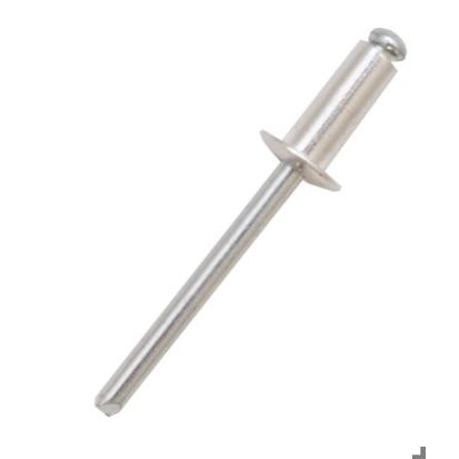 RS PRO Blindniet mit Kuppelkopf, Stahl, Ø 3,2 mm x 8 mm, Klemmbereich 3–5 mm, DIN 7337