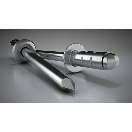 GESIPA PolyGrip Blindniet Alu/Stahl, Großkopf 4,8 x 25 mm, Kopf Ø 16 mm