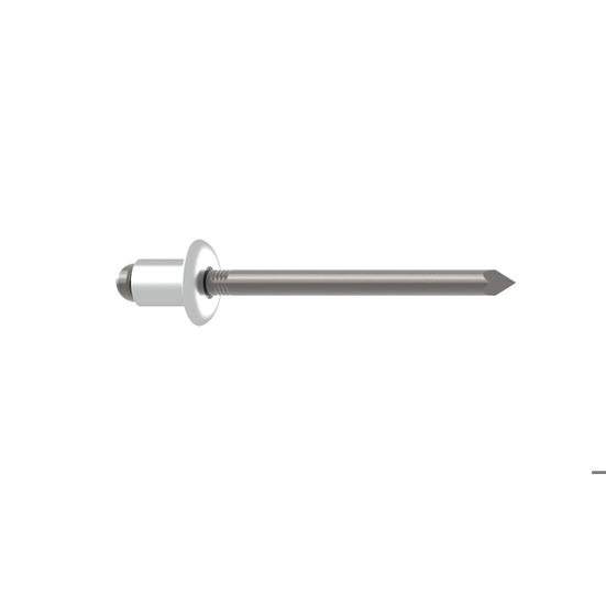 GESIPA Blindniet Alu/Stahl Flachrundkopf 5 x 16 mm, Klemmbereich 10–12 mm