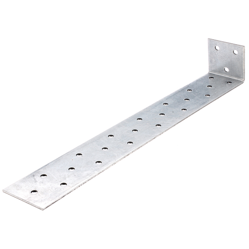 Flachstahl-Betonanker 285x40x40 mm, sendzimirverzinkt, 24 Löcher Ø5 mm, ETA-08/0165