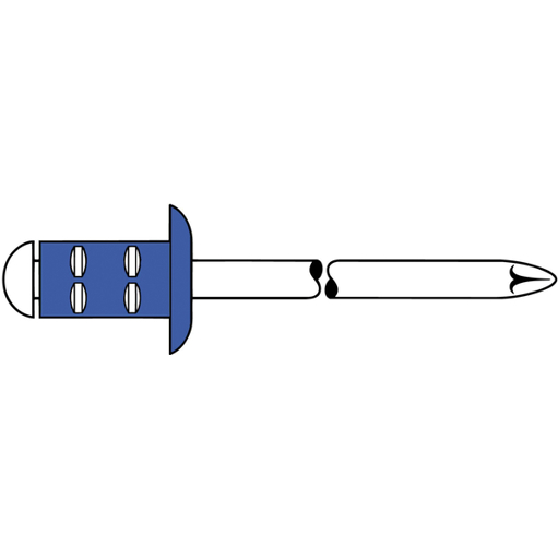 GESIPA PolyGrip Mini-Pack Blindniet Stahl/Stahl 3,2 x 11 mm Flachrundkopf