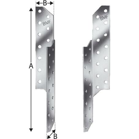 SIMPSON STRONGTIE Sparrenpfettenanker SPF290L – links, verzinkt, 290 mm, ETA-zertifiziert