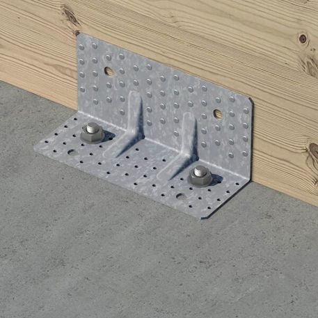 SIMPSON Winkelverbinder ABR 255 x 100 x 120 mm mit Rippe, feuerverzinkt, 3 mm Stahl