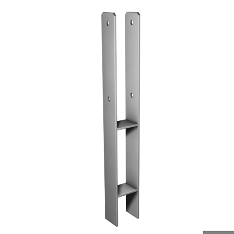 H-Betonanker 101 mm Gabelweite | 600 mm lang | feuerverzinkt | Pfostenträger zum Einbetonieren