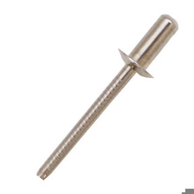RS PRO Blindniet Flachkopf-Alternative Kuppelkopf | Edelstahl A2 | Ø 3,2 mm x 12 mm | Klemmbereich 5,5–7,5 mm