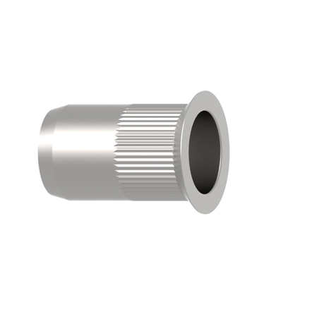 GESIPA Blindnietmutter M8 Stahl gerändelt Senkkopf, Schaft 11 mm, Länge 18,5 mm