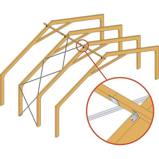 SIMPSON Gerberverbinder GERW 240-B, feuerverzinkt, 240 x 180 mm, mit ETA 07/0053