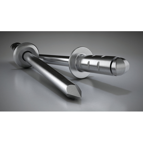 GESIPA PolyGrip Blindniet Alu/Edelstahl, Flachrundkopf, 6,4 x 15 mm