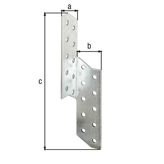 Sparren-Pfettenanker 32x32x210 mm, sendzimirverzinkt, 2 mm Stahl, ETA-08/0170
