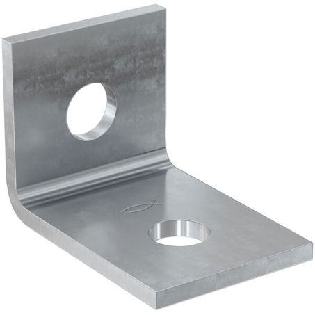 fischer Montagewinkel FAF 2 gvz – Verbindungselement für FUS-Schienen, 40 mm, VDS-zugelassen, 25 Stück