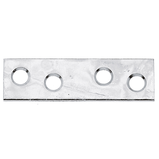 Flachverbinder 50 x 14 mm, Stahl sendzimirverzinkt, 4 Senklöcher Ø 4,5 mm