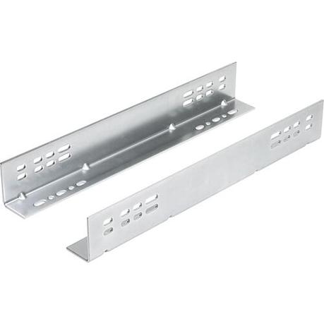Montagewinkel 406 mm, Stahl verzinkt, 1 Paar (Boden- oder Seitenmontage)