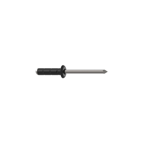 GESIPA PolyGrip Blindniete Alu/Niro 4 x 10 mm Flachrundkopf RAL 9005 Tiefschwarz