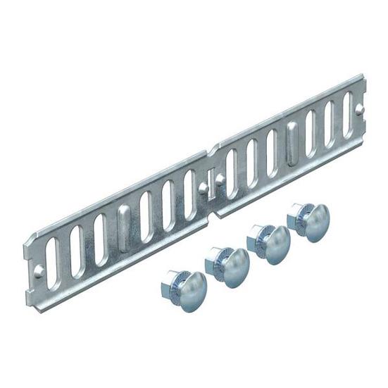 Längs- und Winkelverbinder für Kabelrinne | horizontal 35x200 mm | Stahl tauchfeuerverzinkt