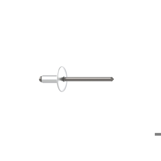 GESIPA Blindniete Alu/Stahl Großkopf 5 x 20 mm, Klemmbereich 14–15 mm