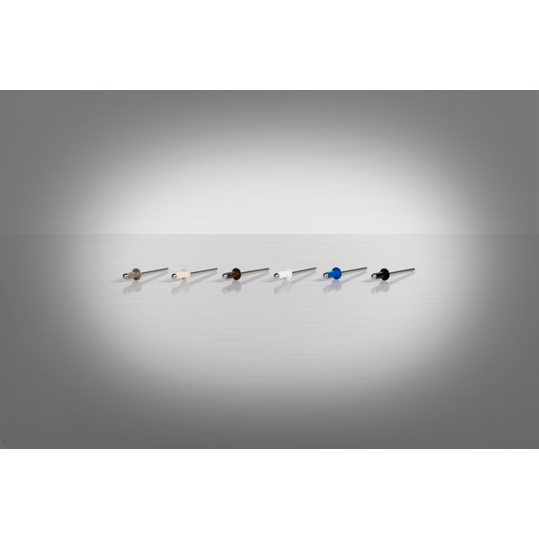 GESIPA PolyGrip Blindniete Alu/Niro 3,2 x 8 mm Flachrundkopf, RAL 9005 Tiefschwarz