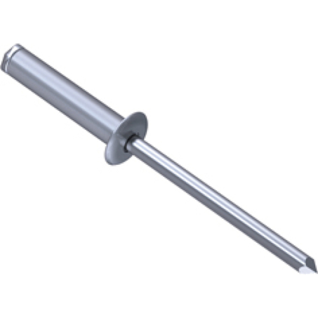 GESIPA Blindniete A2-Edelstahl Flachrundkopf 4 x 12 mm