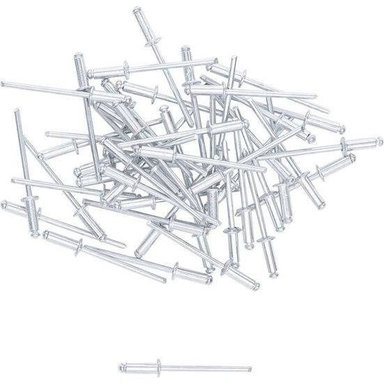 BGS DIY 75847 Blindnieten-Sortiment Ø 3,2 mm, 50-teilig – Aluminium mit Stahlstift