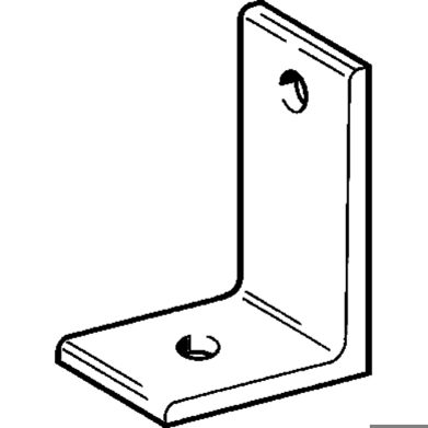 SIKLA Montagewinkel MW S 60 x 40 mm, 90°, verzinkt
