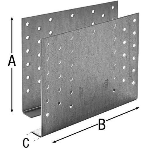 SIMPSON Gerberverbinder GERW 220-B, feuerverzinkt, 220 x 180 mm, mit ETA 07/0053