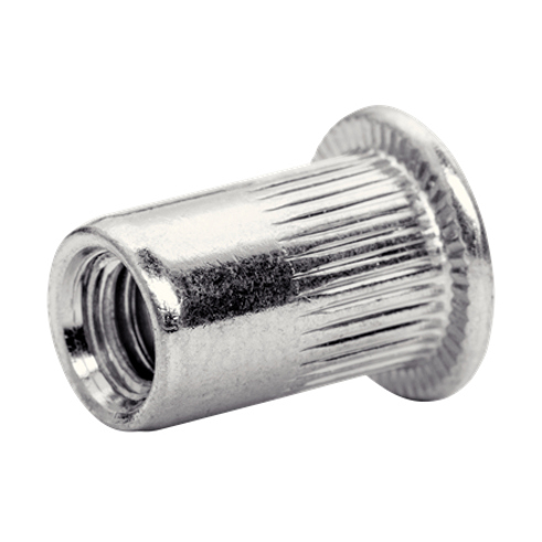 Rapid 5000673 Einnietmutter M6 aus Stahl, weiß, für RP110