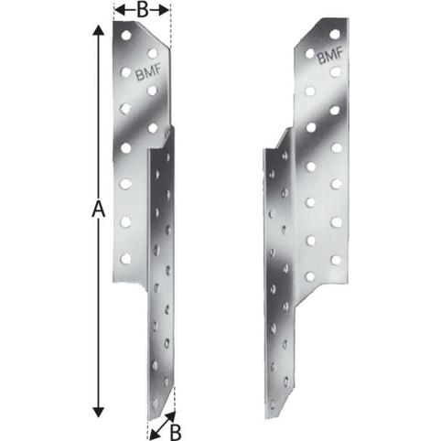 SIMPSON STRONGTIE Sparrenpfettenanker SPF210L links, verzinkt, 210 mm, ETA-07/0137