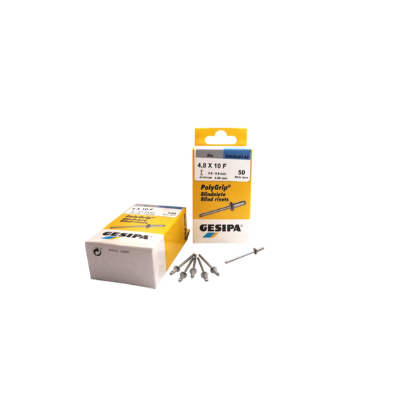 GESIPA PolyGrip Blindniete Alu/Stahl 3,2 x 11 mm Flachrundkopf, Mini-Pack