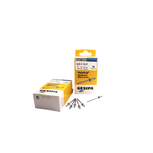 GESIPA PolyGrip Mini-Pack Blindniete Alu/Edelstahl 3,2 x 8 mm, Flachrundkopf
