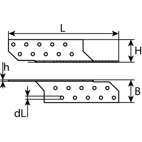 SWG Sparrenpfettenanker links 170 x 35 x 35 x 2 mm, sendzimirverzinkt, 100 Stück