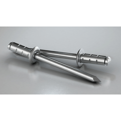GESIPA PolyGrip Blindniete Alu/Niro Großkopf 4,8 x 10 mm | Kopf Ø 16 mm