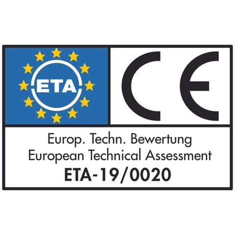 Eurotec Zuganker HighLoad 750 x 85 x 140 x 3 mm verzinkt, S355, ETA-19/0020