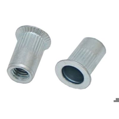 RS PRO Blindnietmutter Senkkopf, Stahl verzinkt, glatt, Bohrloch-Ø 7 mm, Klemmbereich 2–3,5 mm