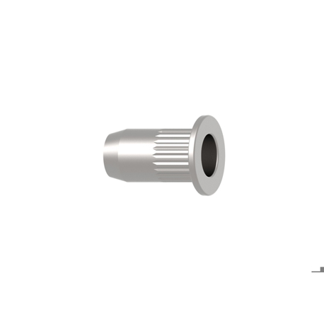 GESIPA Blindnietmutter Stahl gerändelt, Flachrundkopf, M6 x 9 x 15,5 mm