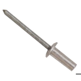 RS PRO Blindniet mit Kuppelkopf, Ø 3,2 mm x 9,5 mm, Stahl, DIN 7337